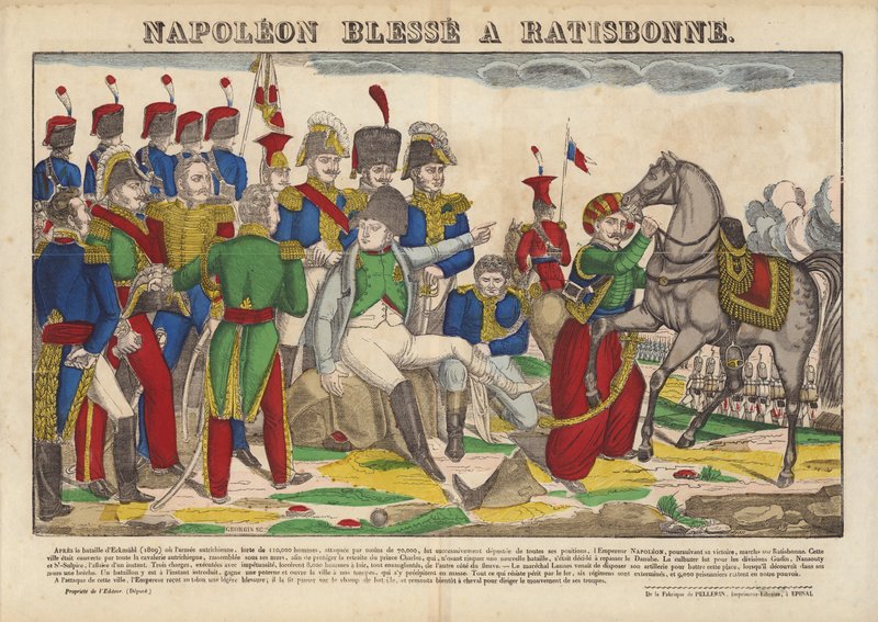 Napoleon Blessee A Ratisbonne od French School