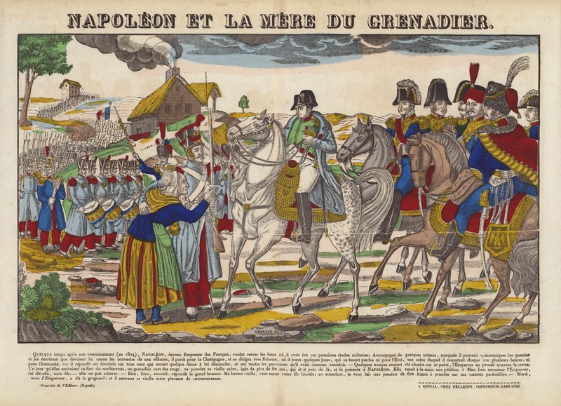 Napoleon Et La Mere Du Grenadier od French School