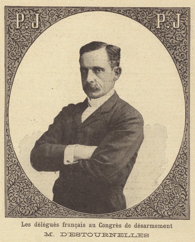 Paul dEstournelles de Constant, francouzský delegát na Haagské mírové konferenci v roce 1899 od French School