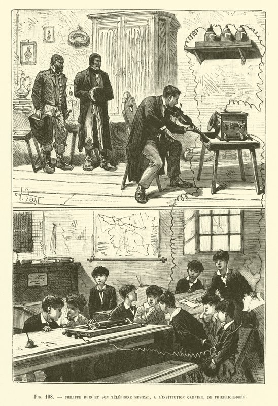 Philippe Reis Et Son Telephone Musical, A LIstitution Garnier, De Friedrichsdorf od French School
