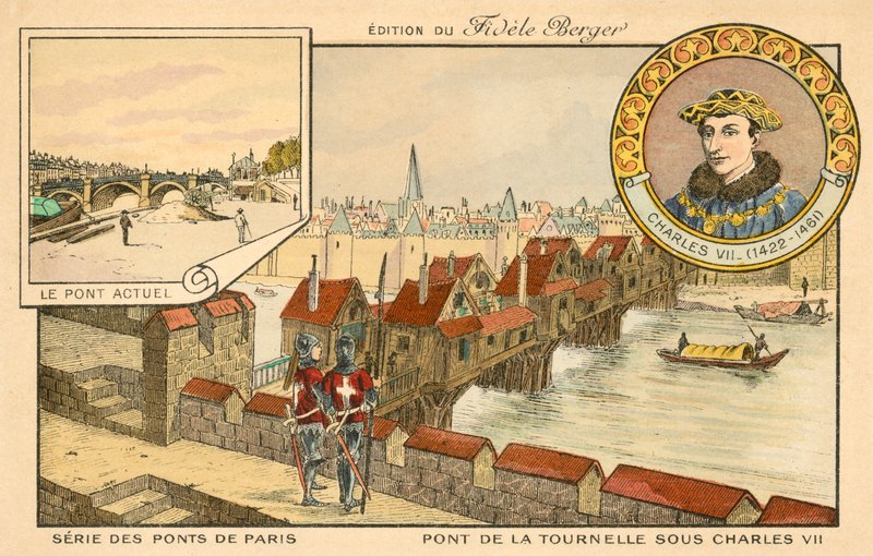 Pont de la Tournelle, Paříž od French School