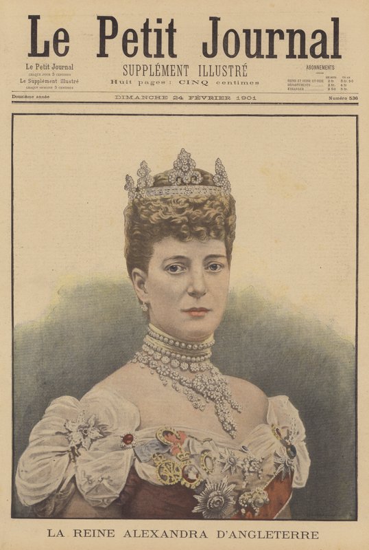 Královna Alexandra, choť krále Edwarda VII Spojeného království od French School