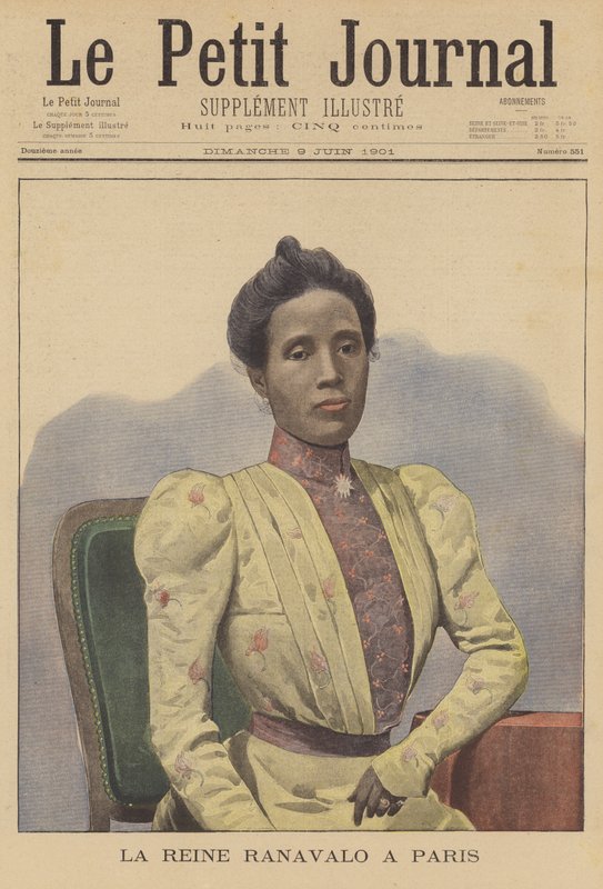 Královna Ranavalona z Madagaskaru v Paříži od French School