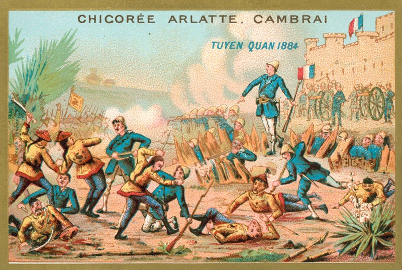 Obléhání Tuyen Quang, Indočína, čínsko-francouzská válka, 1884 od French School