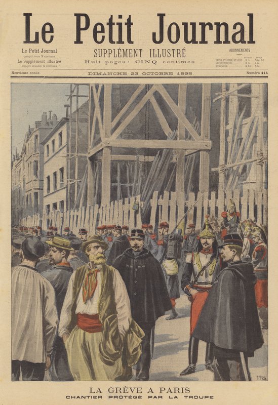 Stávka v Paříži od French School