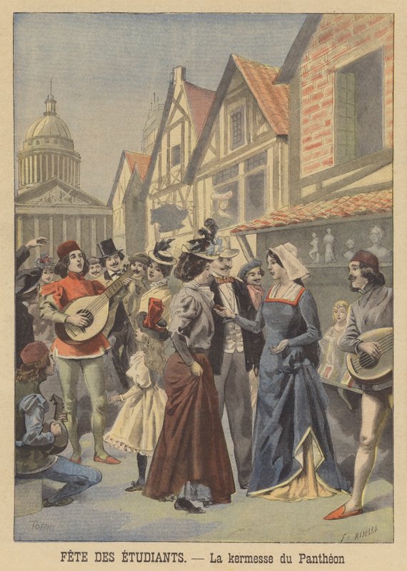 Studentský veletrh v Pantheonu v Paříži od French School