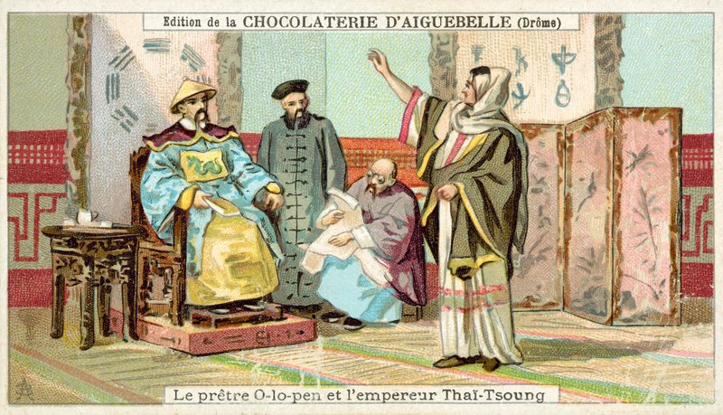 Křesťanský misionář Alopen a císař Taizong, Čína od French School