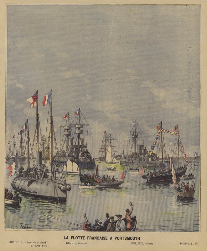 Francouzská flotila v Portsmouthu od French School