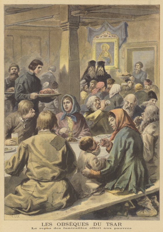 Pohřeb ruského cara Alexandra III od French School