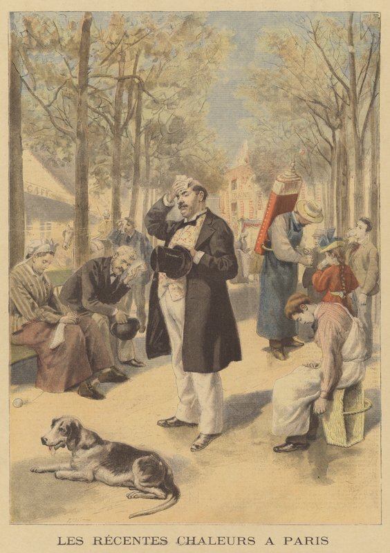 Nedávná vlna veder v Paříži od French School
