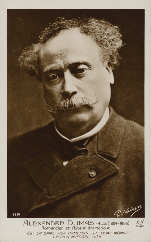 Alexandre Dumas, mladší (1824-1895), francouzský romanopisec a dramatik od French Photographer