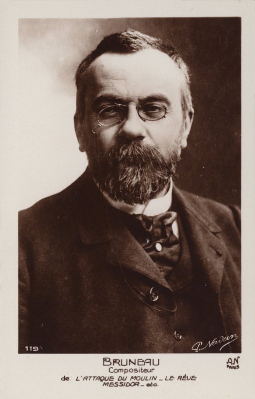 Alfred Bruneau , francouzský skladatel (1857-1934) od French Photographer