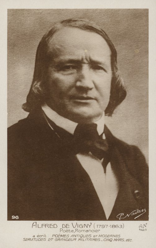 Alfred de Vigny (1797-1863), francouzský básník a romanopisec od French Photographer