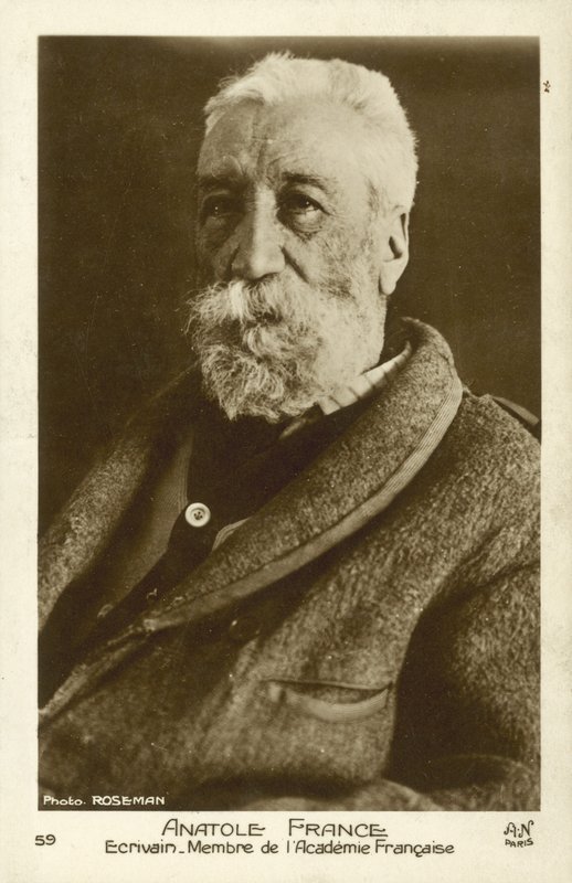 Anatole France, francouzský básník, novinář a romanopisec (č/b foto) od French Photographer