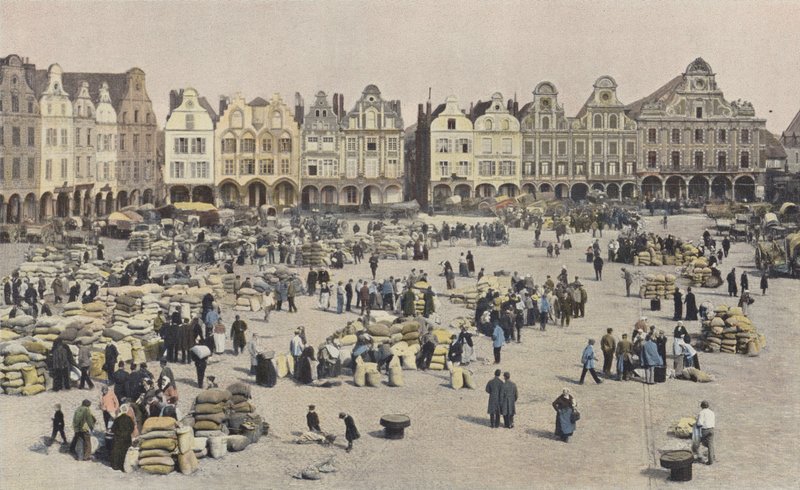 Arras, La Grande Place, den obilí od French Photographer