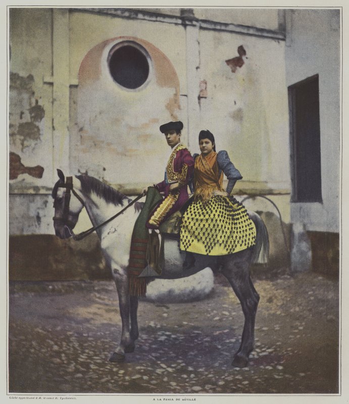 U Feria v Seville (barevné lito) od French Photographer