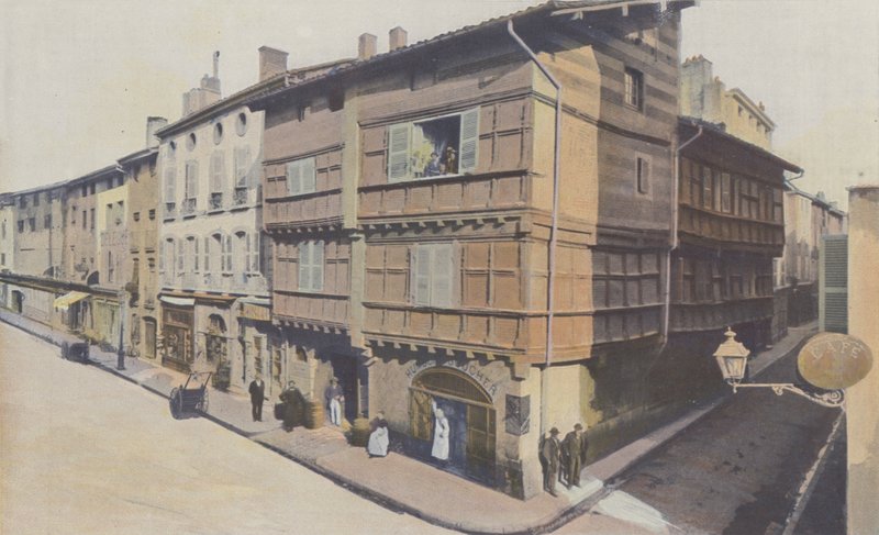 Vesnice, Španělský dům, na rohu rue Gambetta a rue du Gouvernement od French Photographer