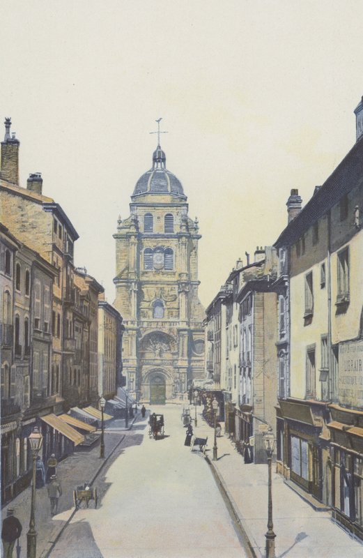 Vesnice, ulice a kostel Notre-Dame od French Photographer