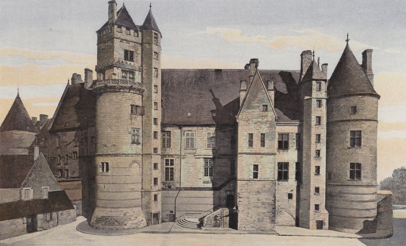 Bourges, Hotel Jacques Coeur, Fasáda S O od French Photographer