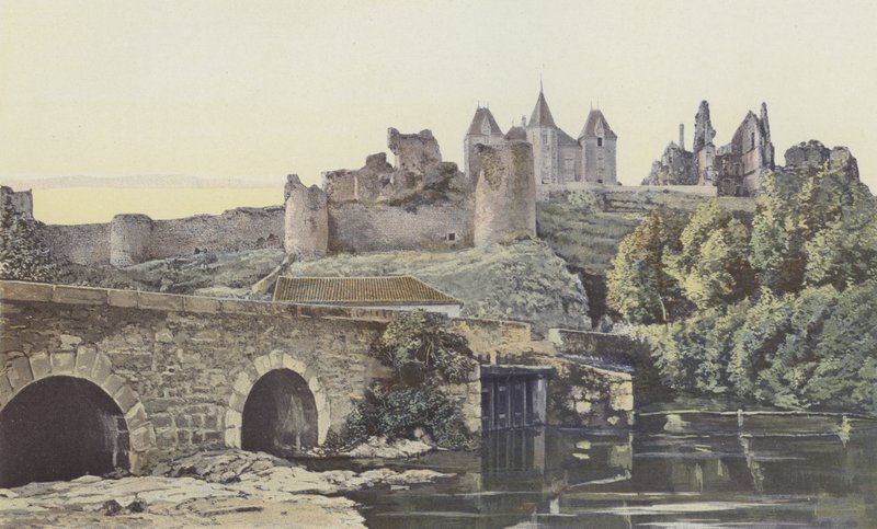 Bressuire, Zřícenina hradu, Exteriér, S O View od French Photographer