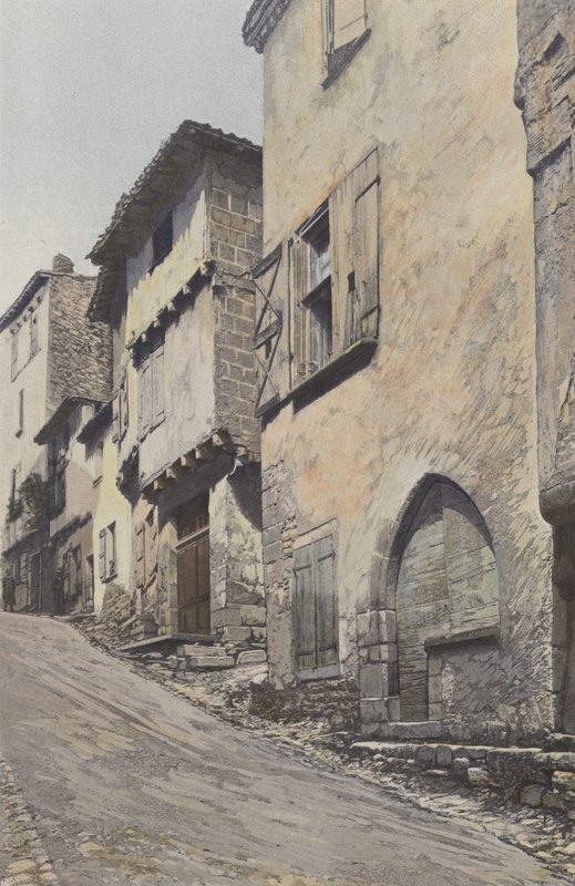 Bruniquel, hlavní ulice od French Photographer