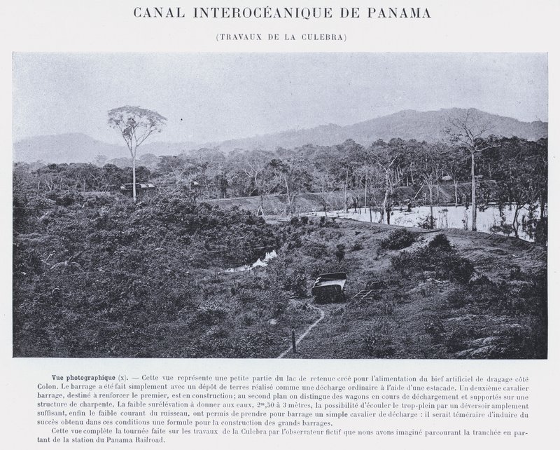 Panamský mezioceánský průplav, Culebra Works (černobílá fotografie) od French Photographer