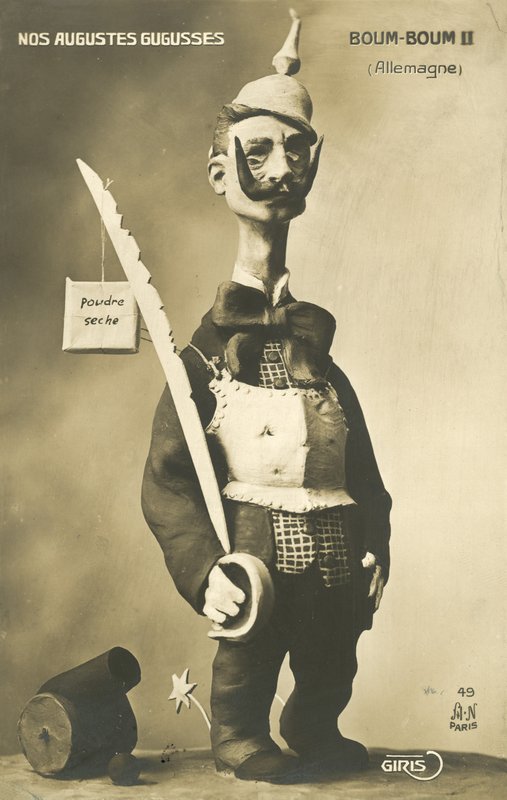 Karikatura německého císaře Viléma II (č/b foto) od French Photographer