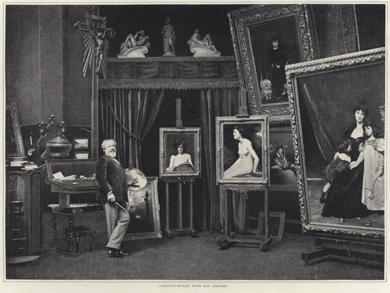 Carolus-Duran ve své dílně od French Photographer