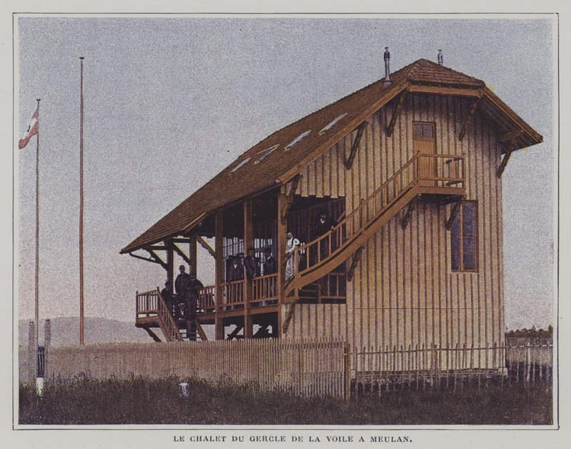 Chalet of the Meulan Sailing Club, Paříž (barevné foto) od French Photographer