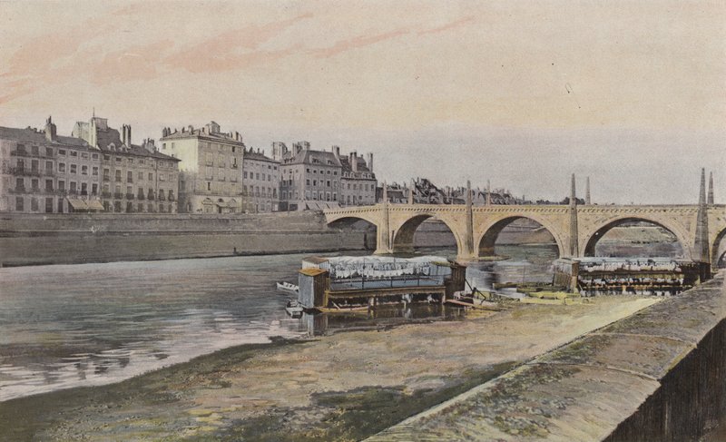 Chalon-sur-Saone, most Saint-Laurent od French Photographer