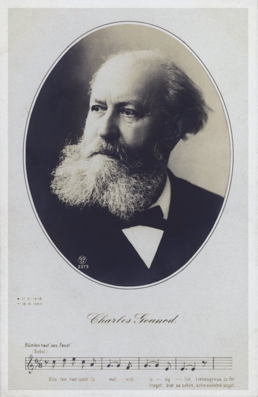 Charles Gounod , francouzský pianista a skladatel (čb foto) od French Photographer