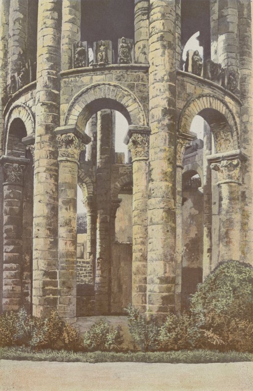 Charroux, staré opatství, věž, spodní část od French Photographer