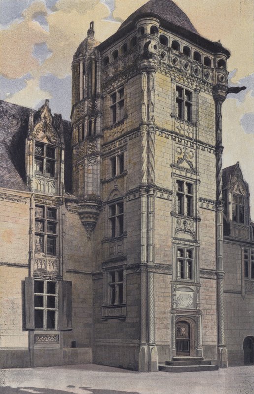 Chemaze, Chateau de Saint-Ouen, věž schodiště od French Photographer