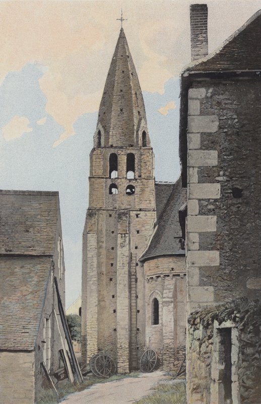 Courcay, kostelní věž od French Photographer