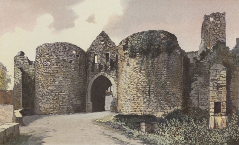 Domme, Porte des Tours a zbytky hradeb od French Photographer