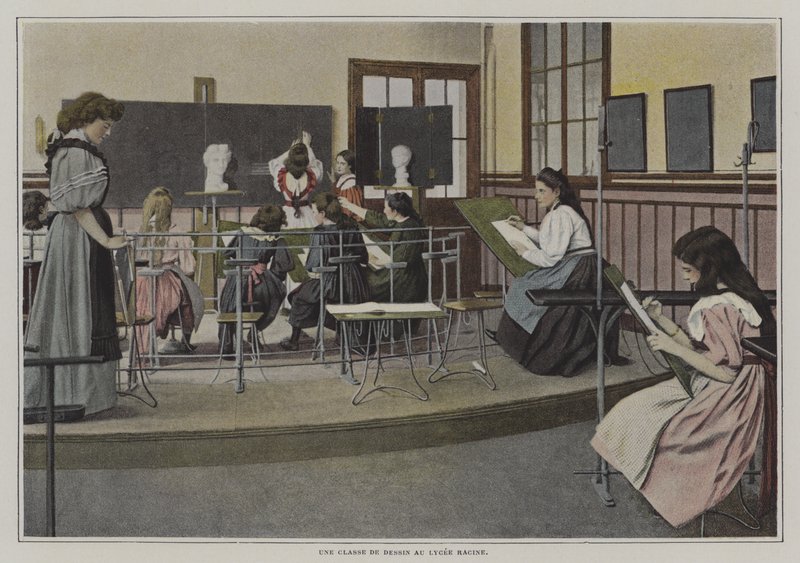 Kurz kreslení na Lycee Racine, Paříž (barevné foto) od French Photographer