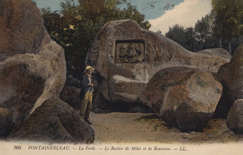 Fontainebleau, La Foret, Skála Milétu a Rousseau od French Photographer