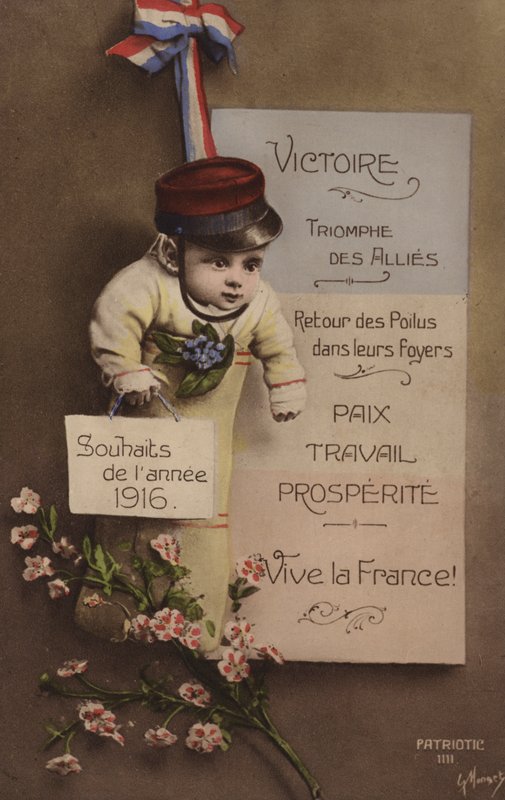 Francouzské novoroční přání, 1916 od French Photographer