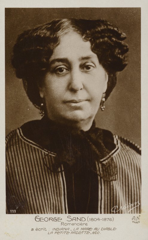 George Sand (1804-1876), francouzský romanopisec od French Photographer