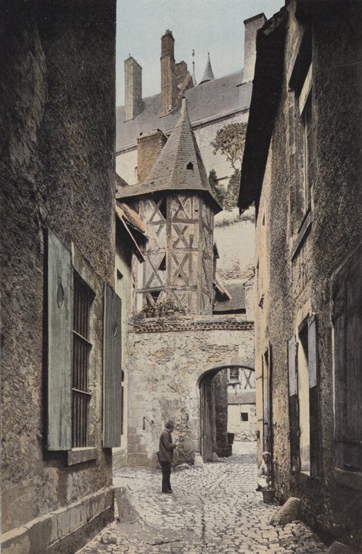 Gien, ulice vedoucí k zámku od French Photographer