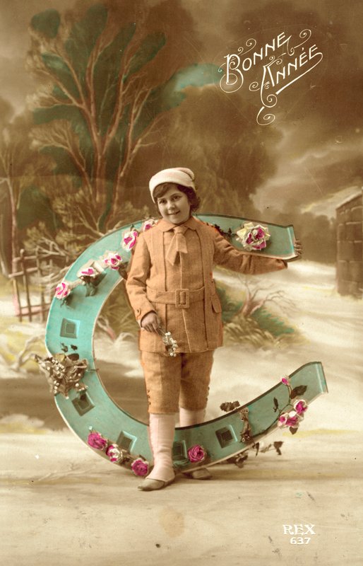 Dívka s velkou podkovou od French Photographer