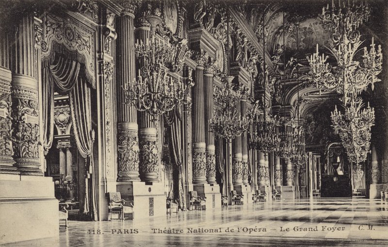 Velké foyer divadla National de lOpera v Paříži od French Photographer