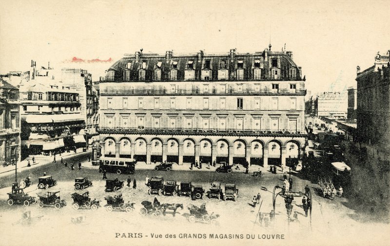 Obchodní dům Grands Magasins du Louvre, Paříž od French Photographer