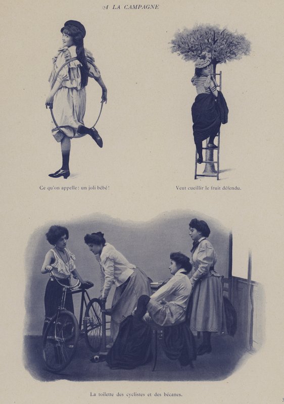 Ilustrace pro Petites Parisiennes (tj. mladé pracující dívky v Paříži) (č/b foto) od French Photographer