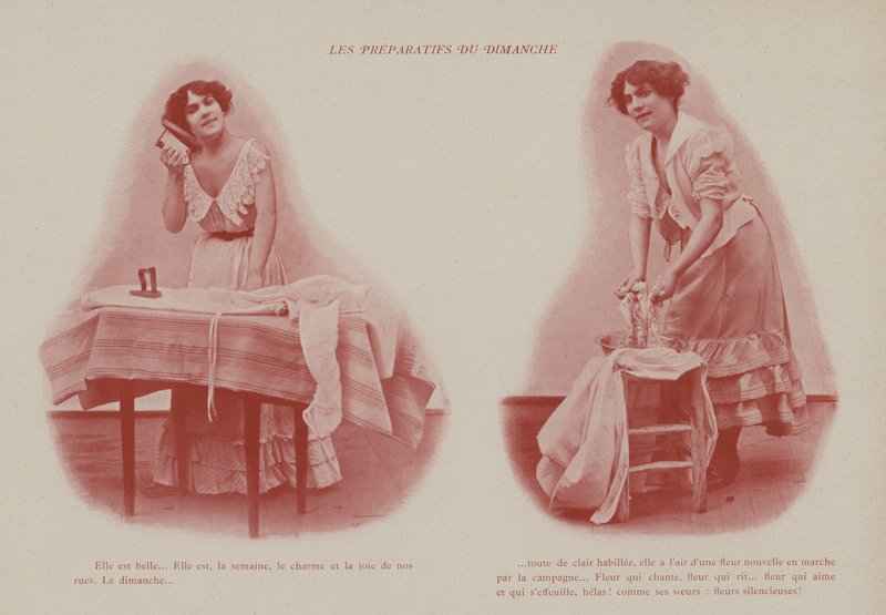 Ilustrace pro Petites Parisiennes (tj. mladé pracující dívky v Paříži) (čb foto) od French Photographer