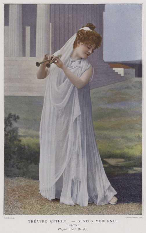 Jane Margyl v titulní roli ve Phryne (barevné foto) od French Photographer
