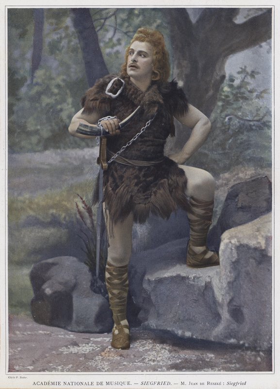 Jean de Reszke v titulní roli v Siegfried (barevné foto) od French Photographer
