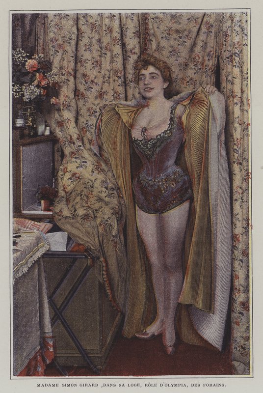 Juliette Simon-Girard, francouzská operní pěvkyně, ve své šatně (barevné foto) od French Photographer