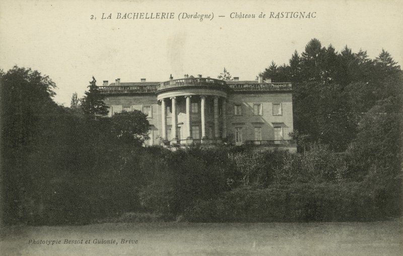 La Bachellerie, Dordogne, Chateau De Rastignac (černobílá fotografie) od French Photographer