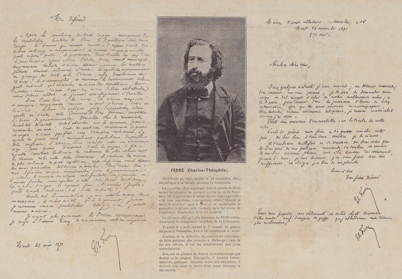 Pařížská komuna, Charles-Theophile Ferre (černobílá fotografie) od French Photographer